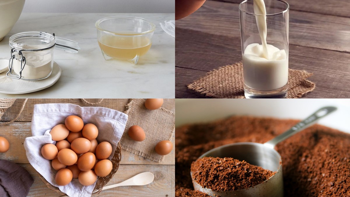 Ingredients for multi-layer flan jelly dish