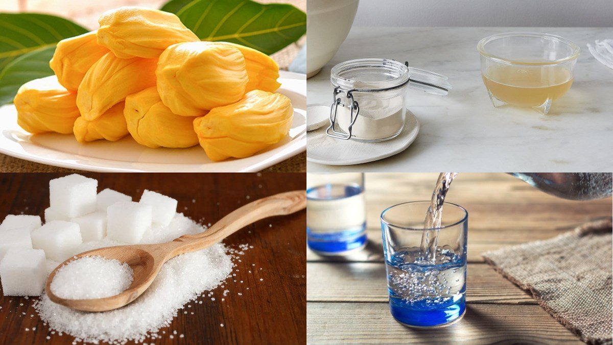 Ingredients for jackfruit jelly dish