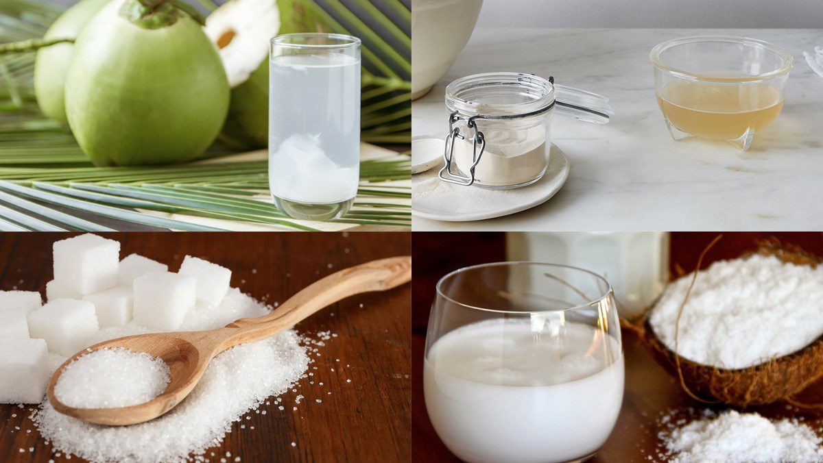 Ingredients for coconut jelly