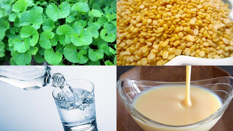 Ingredients for pennywort dish