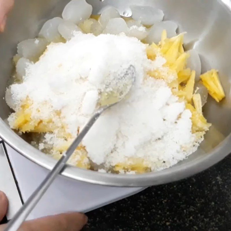 Step 2 Cook jackfruit seeds with pineapple Delicious jackfruit yogurt