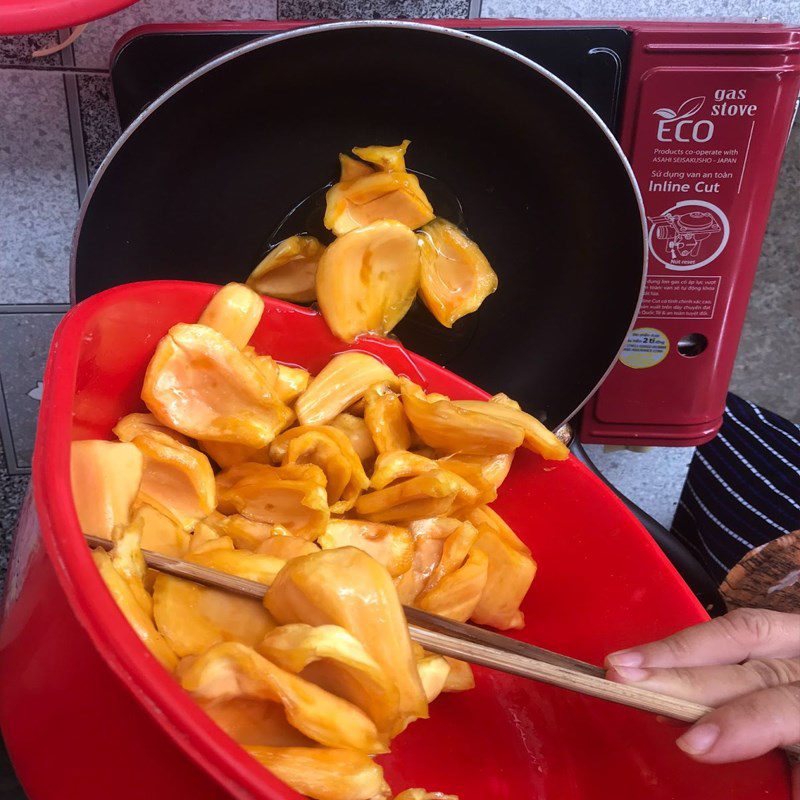 Step 2 Cooking jackfruit Jackfruit jam (recipe shared by users)