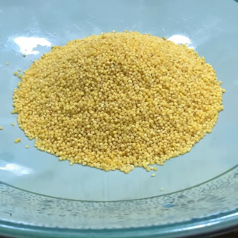 Step 2 Preparing millet for red apple tea
