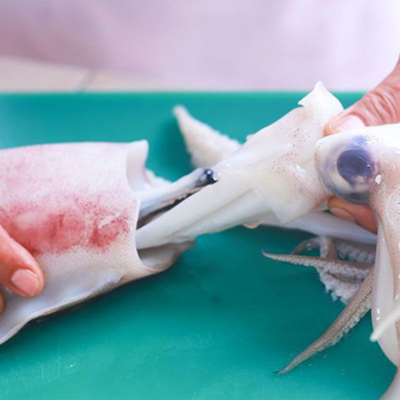 Step 2 Prepare and marinate seafood for seafood pancakes