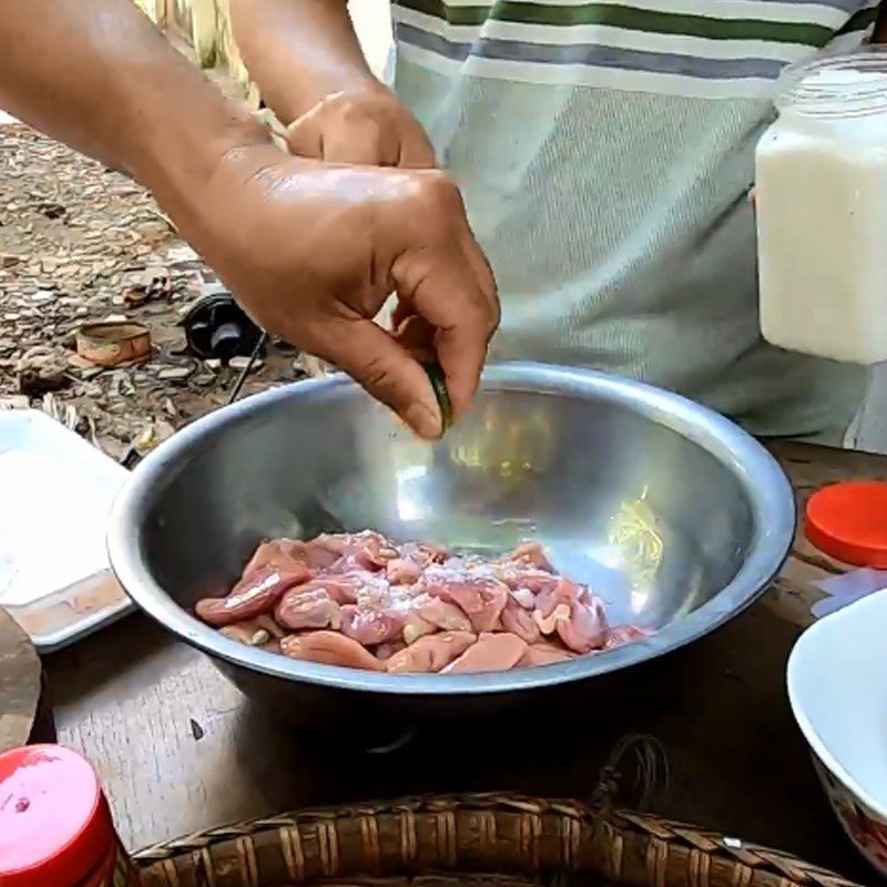 Step 1 Prepare the basa fish stomach Grilled stuffed basa fish stomach