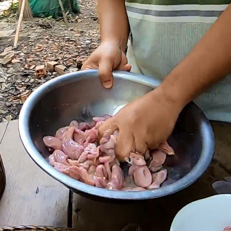 Step 1 Prepare the basa fish stomach Grilled stuffed basa fish stomach