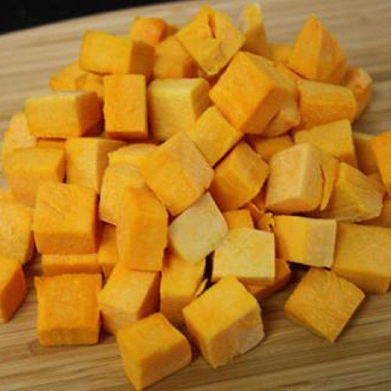 Step 1 Prepare the Pumpkin Thai-Style Che Troi Nuoc