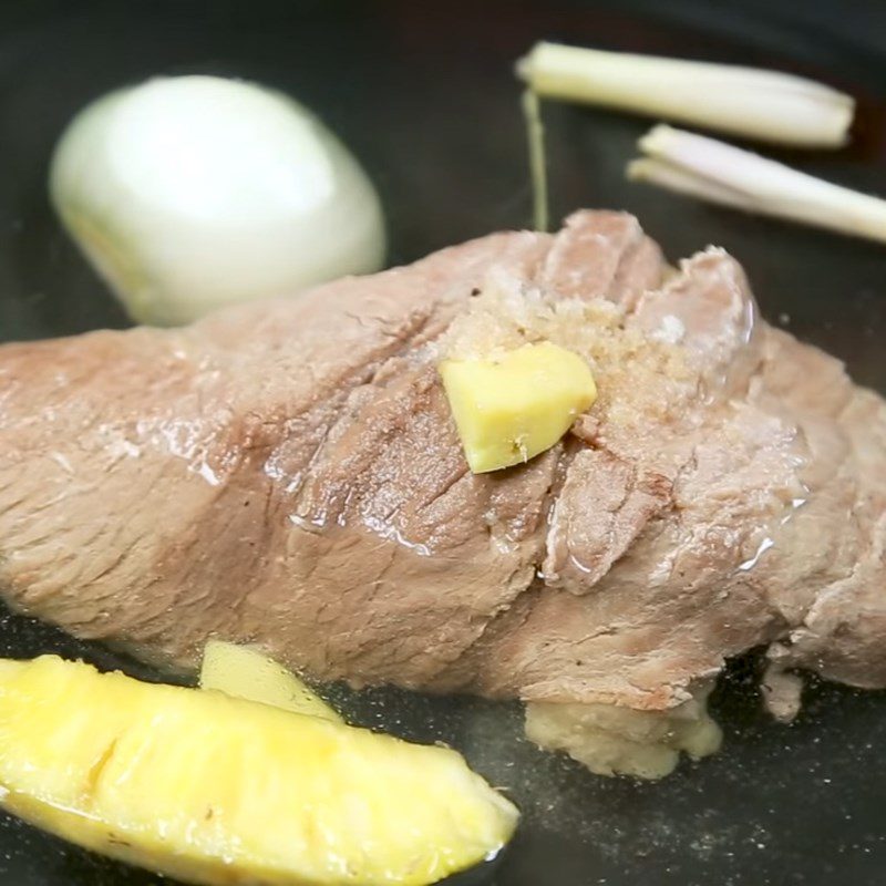Step 1 Prepare the Beef for Spicy Bamboo Shoot Beef Hotpot