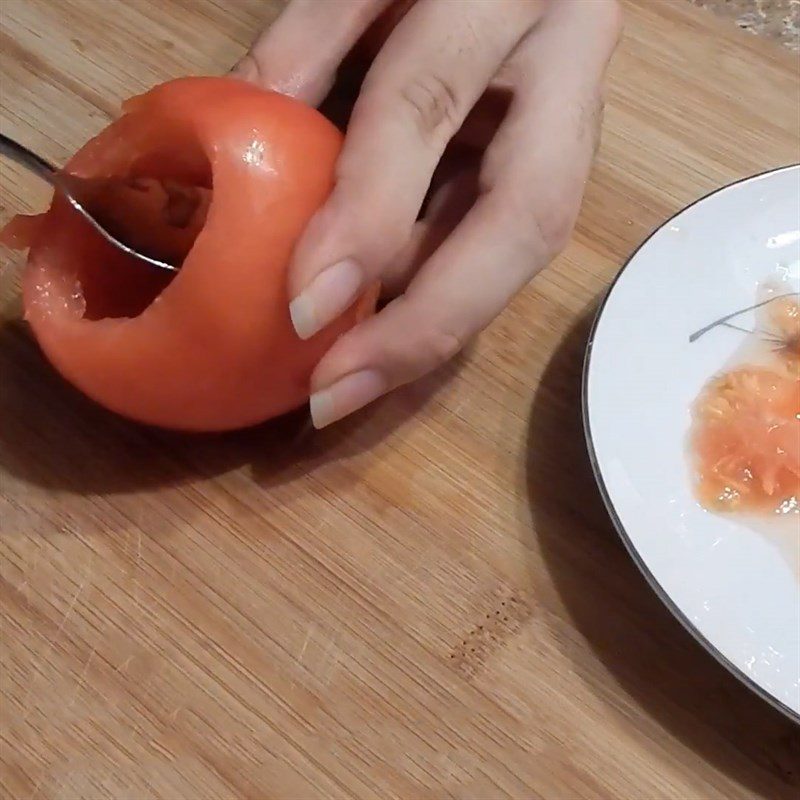 Step 1 Prepare the tomatoes Baked Tomato with Egg