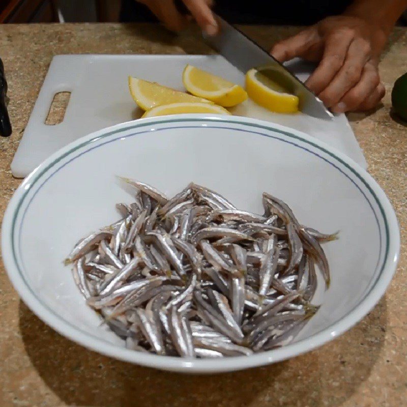 Step 1 Prepare anchovies Fresh Anchovy Salad