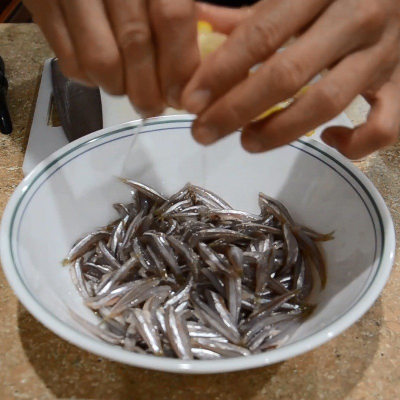 Step 1 Prepare anchovies Fresh Anchovy Salad