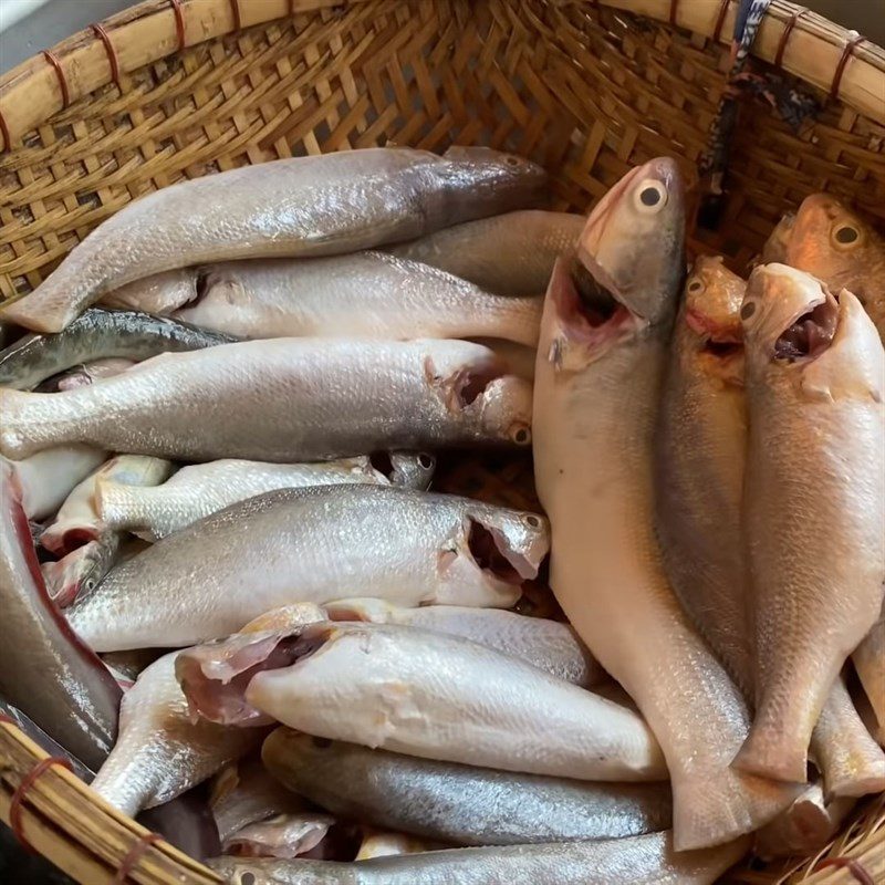 Step 1 Prepare Dú fish Dú fish cooked dry