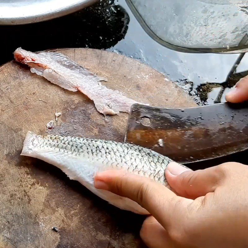 Step 1 Prepare Linh Fish Dried Linh Fish