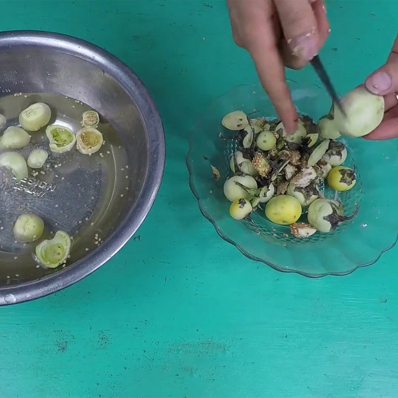 Step 1 Prepare eggplants Eggplant with Shrimp Paste