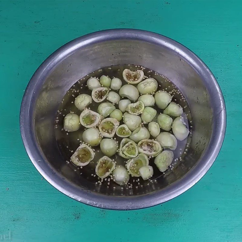 Step 1 Prepare eggplants Eggplant with Shrimp Paste
