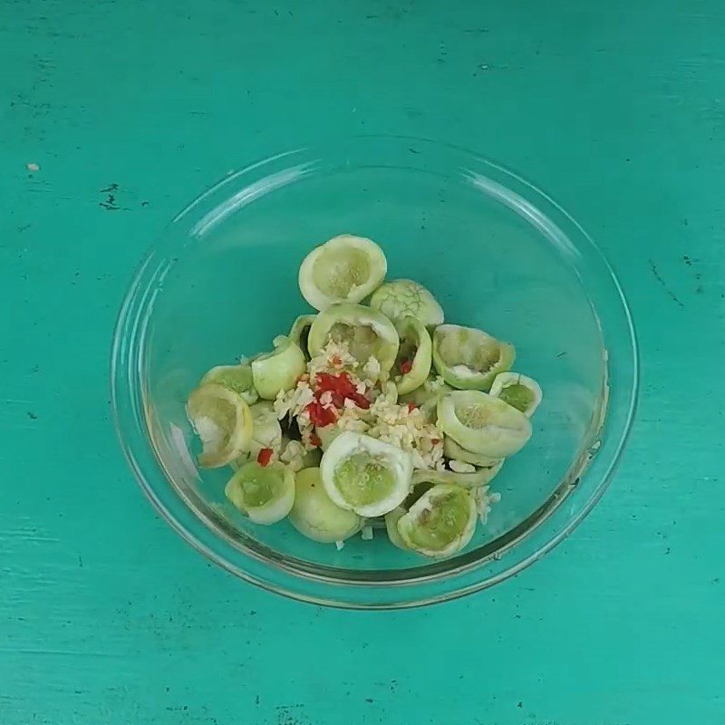 Step 1 Prepare eggplants Eggplant with Shrimp Paste