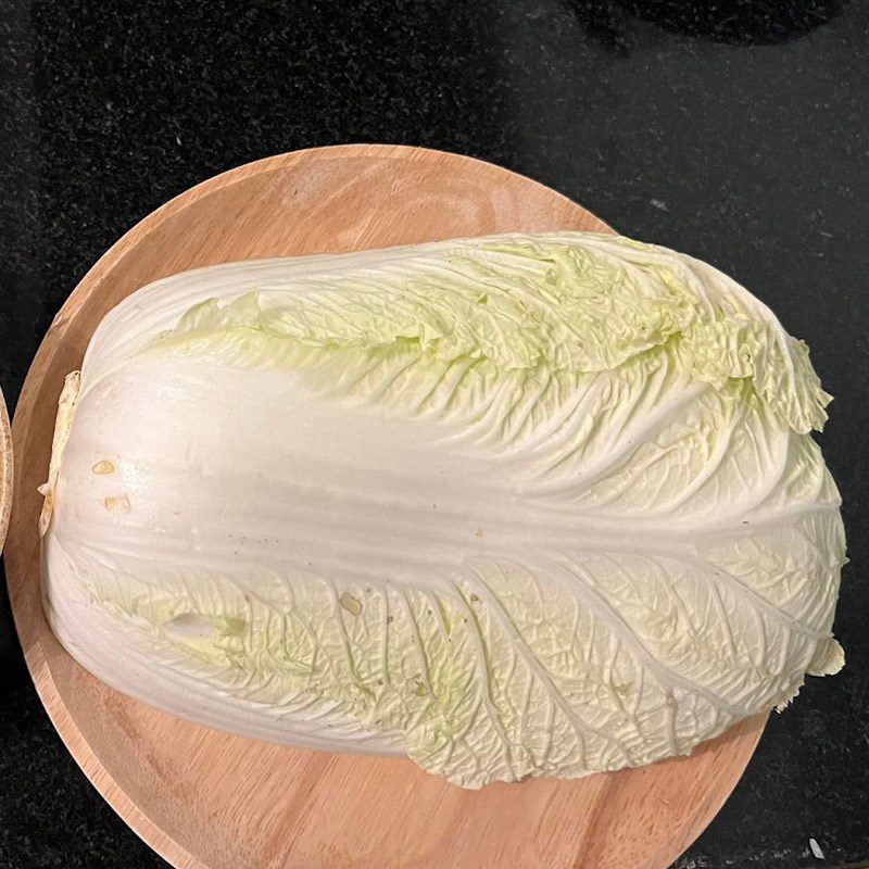 Step 1 Prepare the ingredients for minced meat Napa cabbage soup