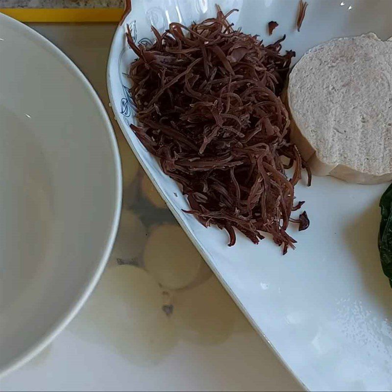 Step 1 Prepare the Ingredients for Fried Vegetarian Cake Wrapped in Betel Leaves