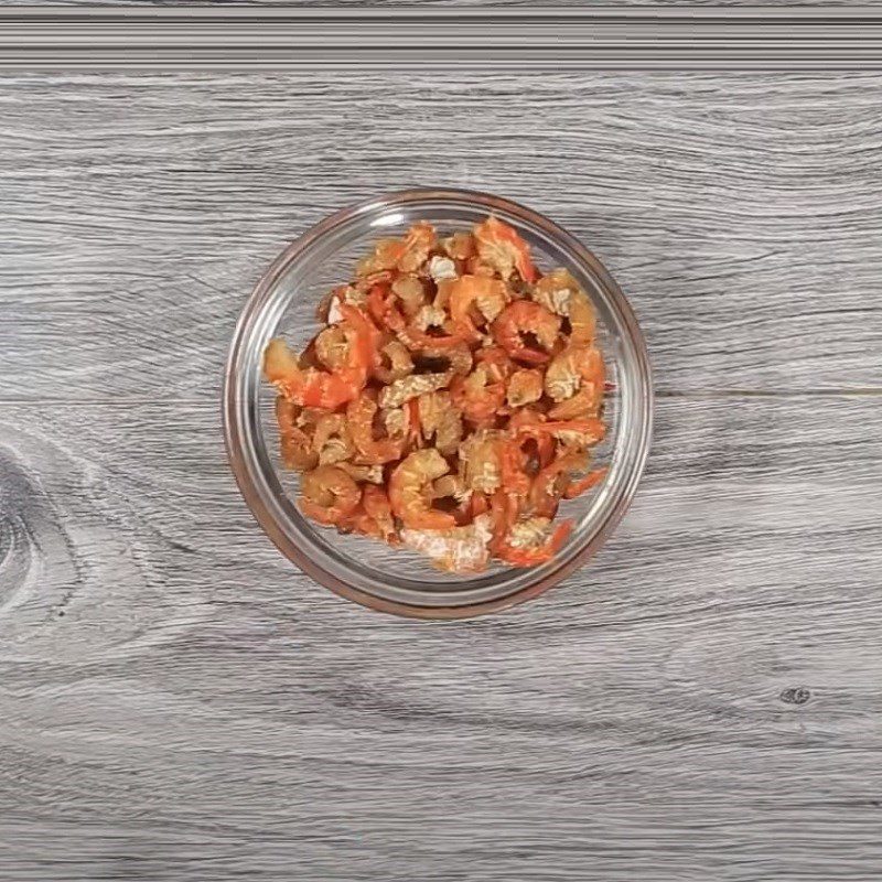 Step 1 Prepare the ingredients for Dried Shrimp and Apple Salad