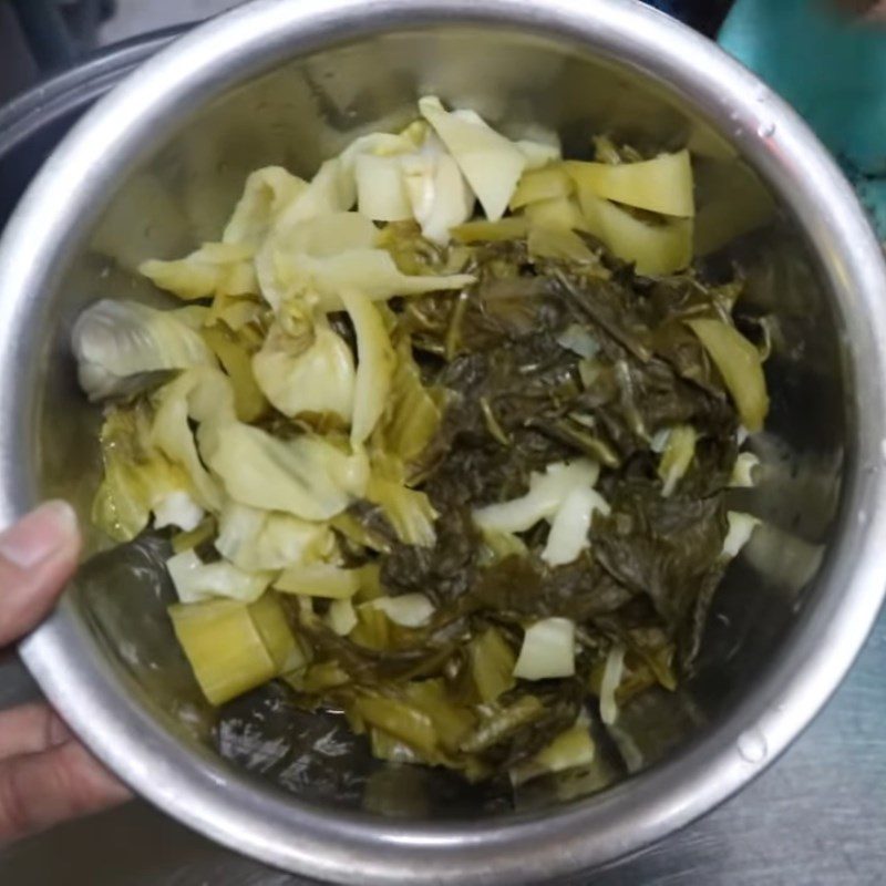 Step 3 Prepare the pickled vegetables for Hu Tieu Ho