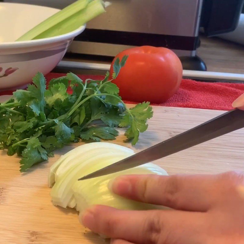 Step 2 Prepare other ingredients Tuna steak with vinegar