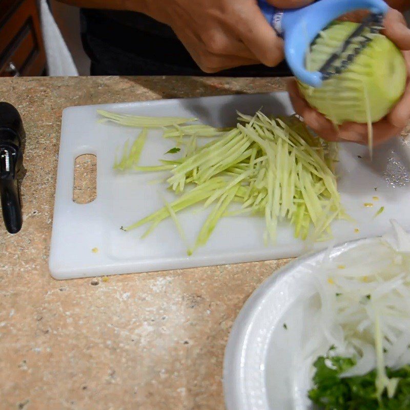 Step 2 Prepare the other ingredients Fresh anchovy salad