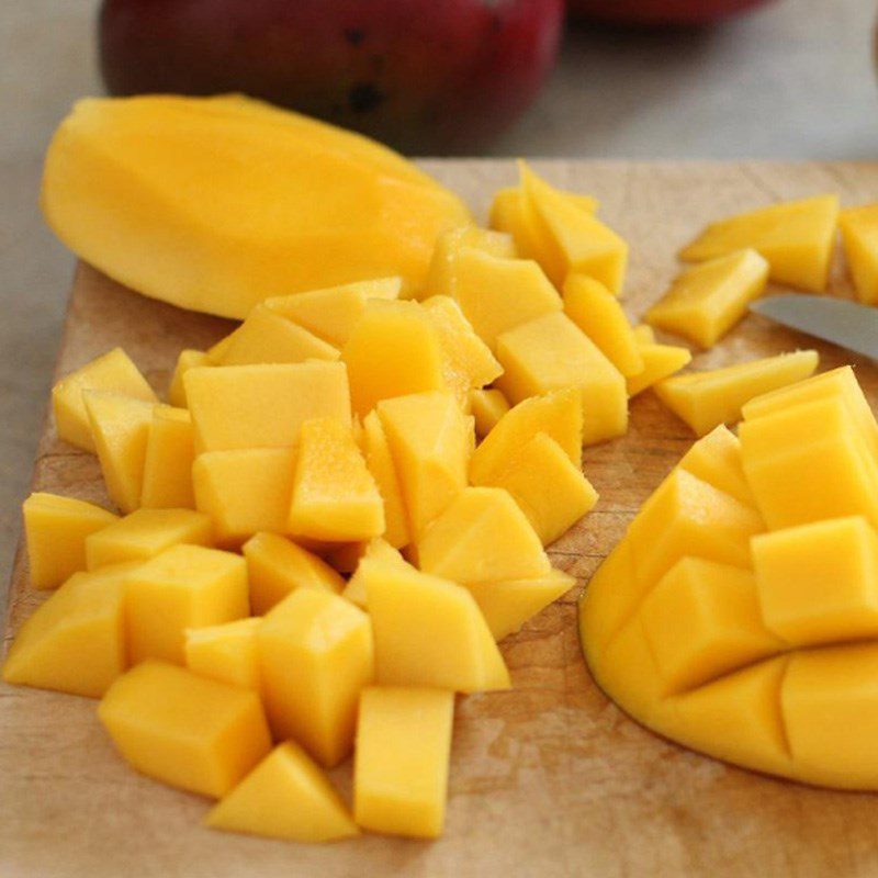 Step 1 Prepare the orange and mango for mango orange smoothie