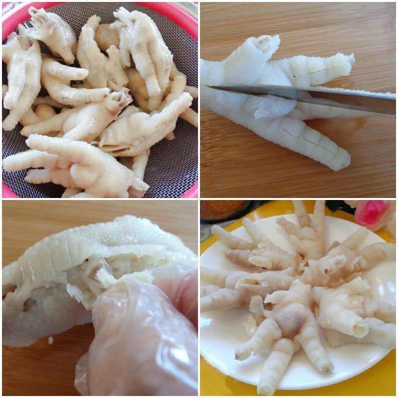 Step 1 Prepare the chicken feet Crispy Boneless Chicken Feet