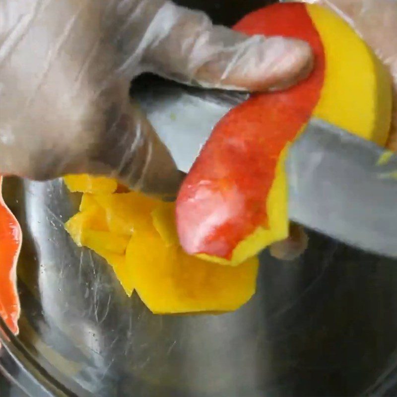 Step 1 Prepare passion fruit and mango for Mango Passion Fruit Juice