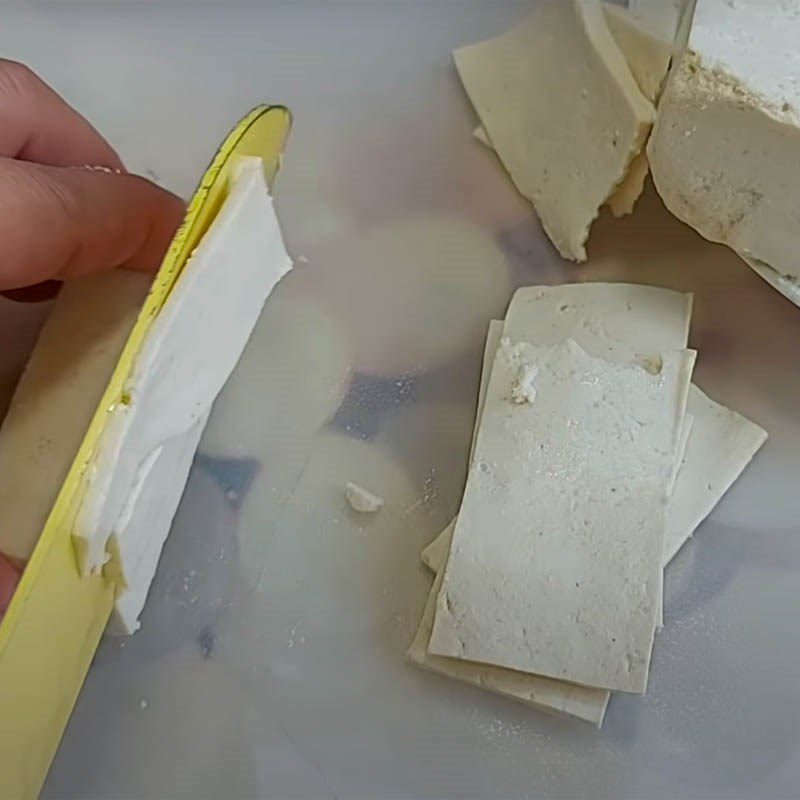 Step 1 Prepare the tofu Dried tofu