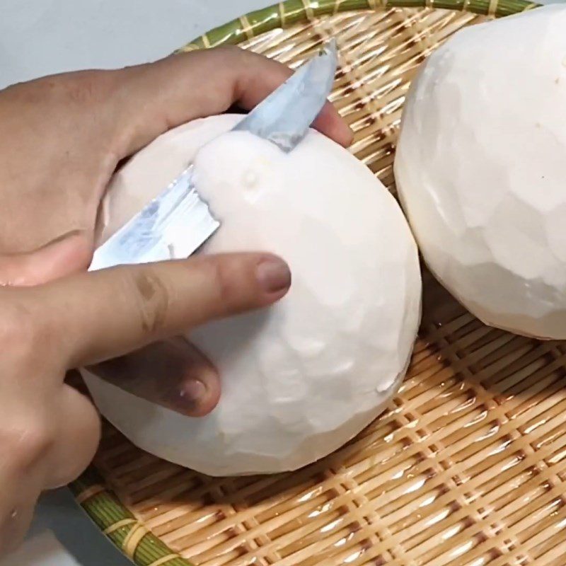 Step 1 Prepare the coconut Coconut Jelly
