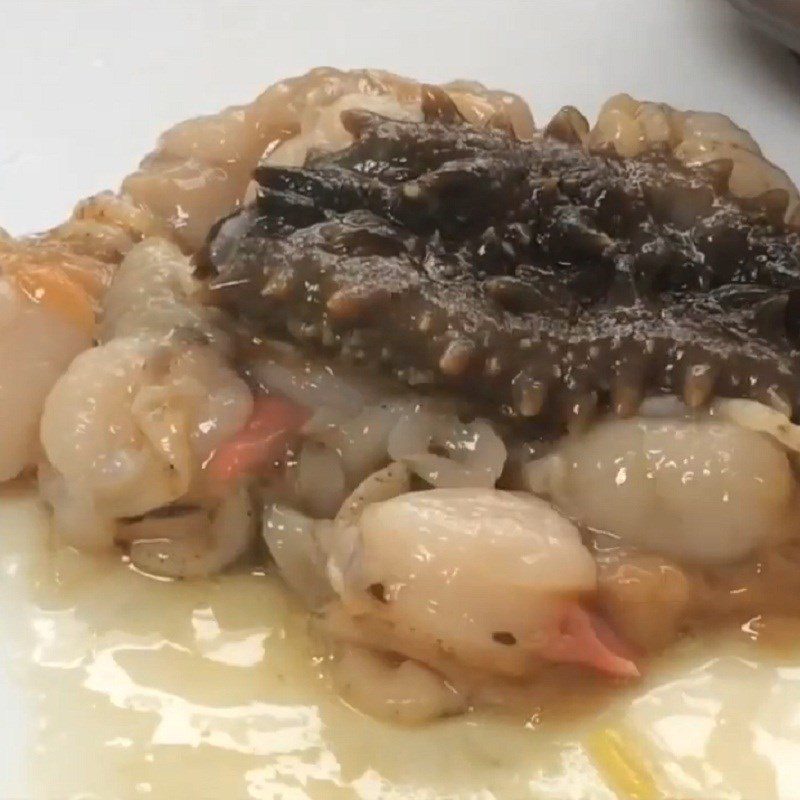 Step 2 Prepare the sea cucumber Sea cucumber porridge with scallops