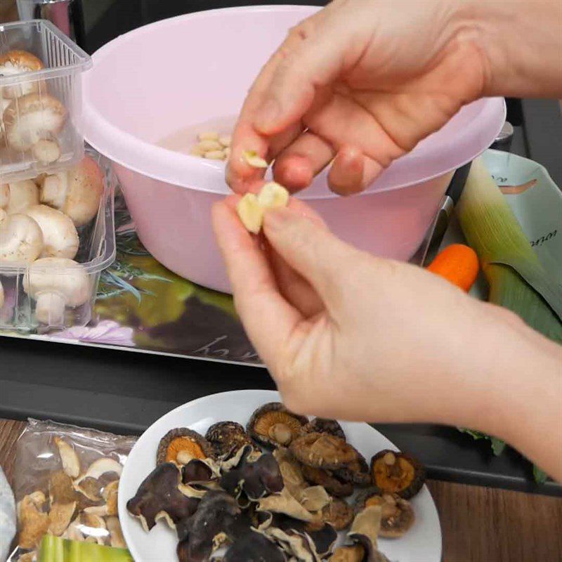 Step 1 Prepare lotus seeds Savory Sticky Rice