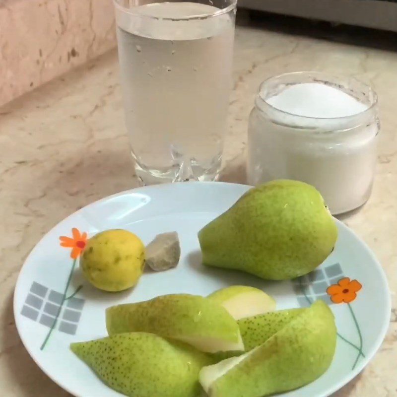 Step 1 Prepare pears and watermelon for Pear Watermelon Juice