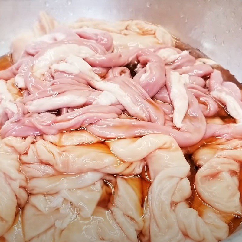 Step 1 Prepare pork intestines for Boiled Pork Intestines