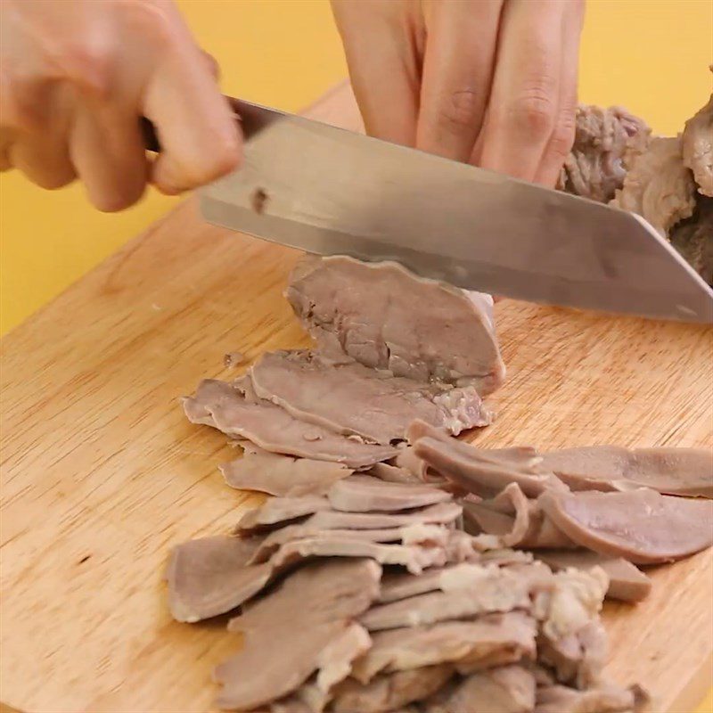 Step 1 Prepare the pork tongue Bamboo Shoot Salad with Pork Tongue