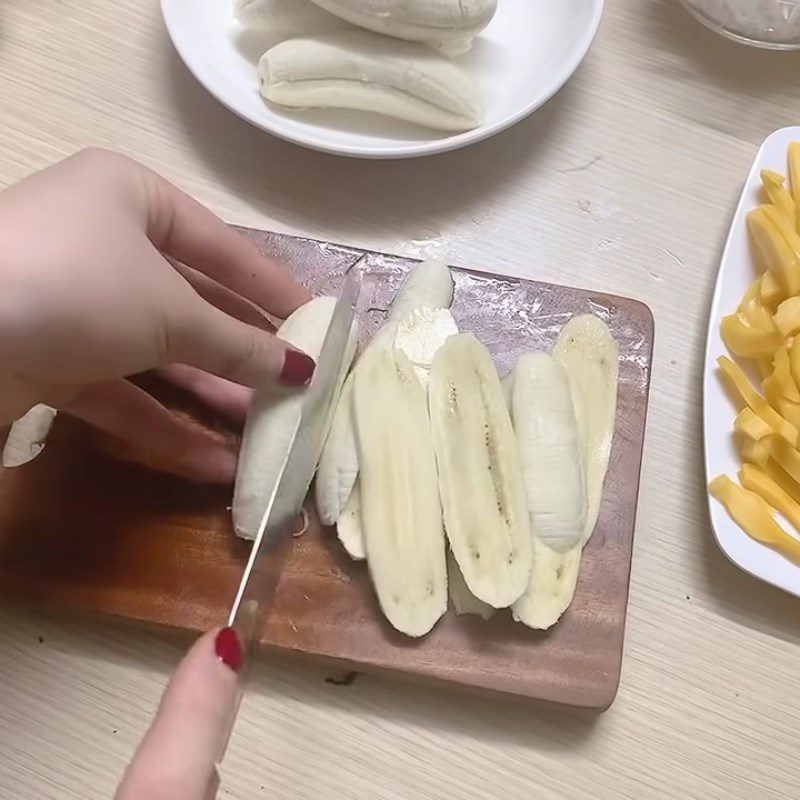 Step 2 Prepare jackfruit and bananas Jackfruit Banana Ice Cream