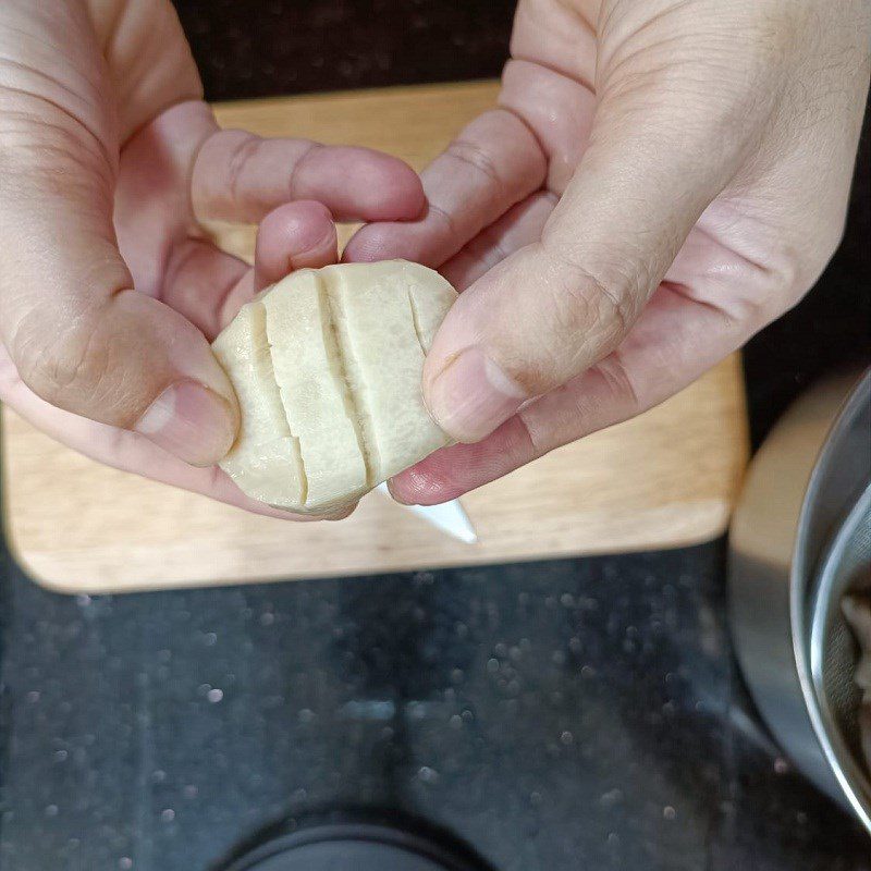 Step 1 Prepare chicken thigh mushrooms Grilled chicken thigh mushrooms using an air fryer