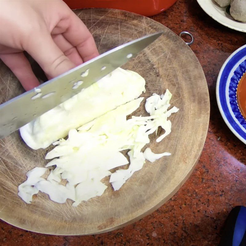 Step 1 Prepare the ingredients for Cheese Beef Meatball Noodle Salad