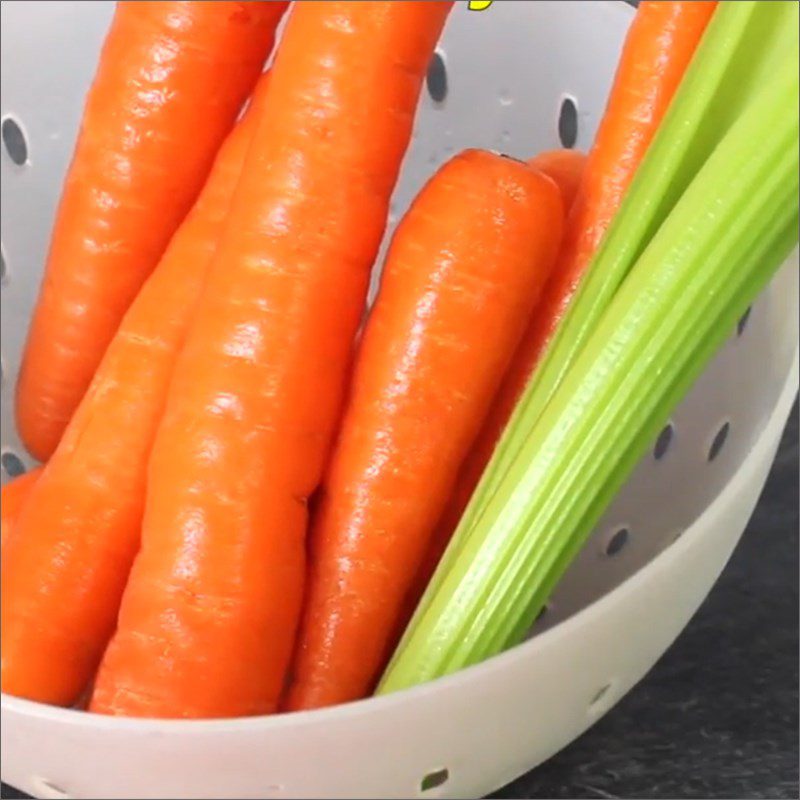 Step 1 Prepare the Ingredients Carrot Celery Juice