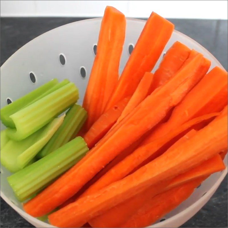 Step 1 Prepare the Ingredients Carrot Celery Juice