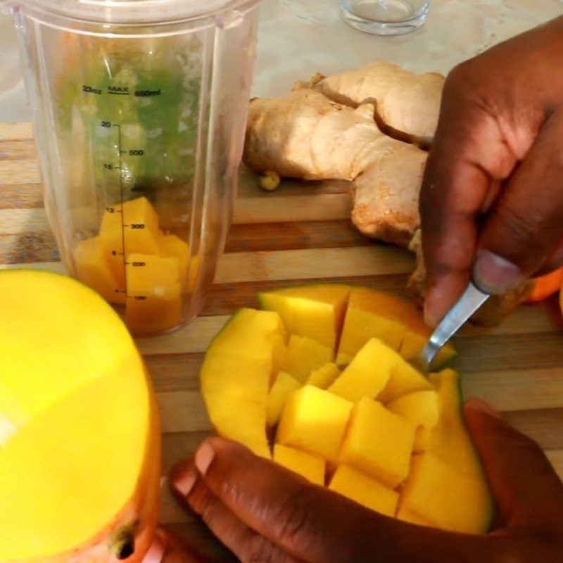 Step 1 Prepare the ingredients for Mango Carrot Juice