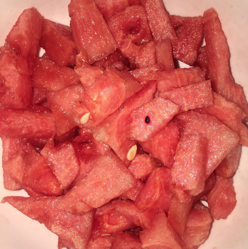 Step 1 Prepare the ingredients for Banana Watermelon Smoothie