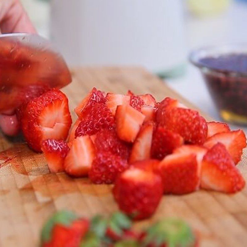 Step 1 Prepare the ingredients for Strawberry Milkshake