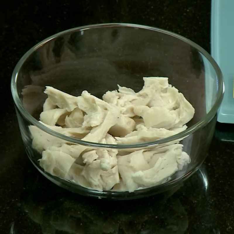 Step 1 Prepare the ingredients for Banana Flower Salad with Shredded Mushroom