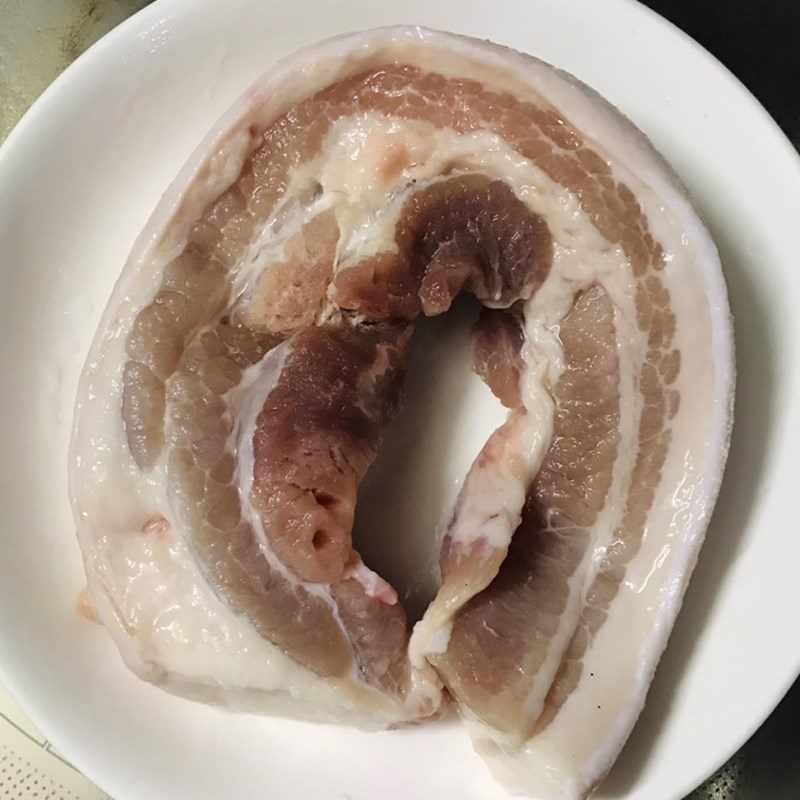 Step 1 Prepare Ingredients for Grilled One-Sun Pork Belly