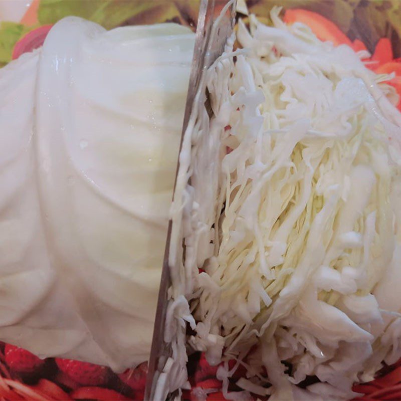 Step 1 Prepare the ingredients for Cabbage Salad with Mayonnaise