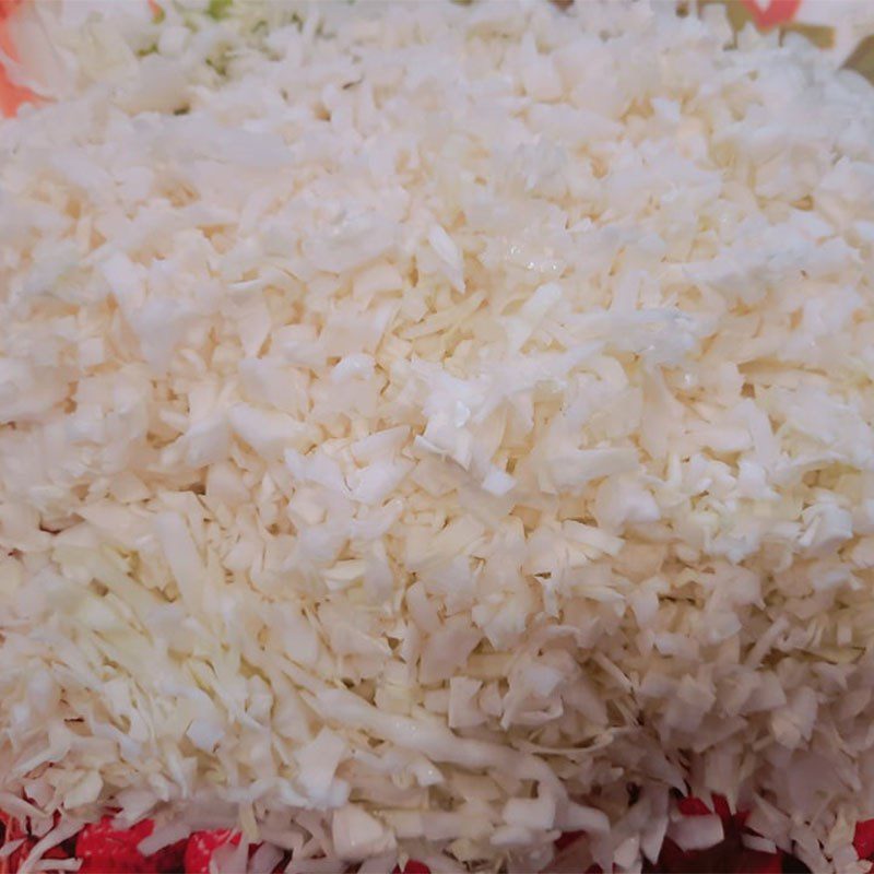 Step 1 Prepare the ingredients for Cabbage Salad with Mayonnaise