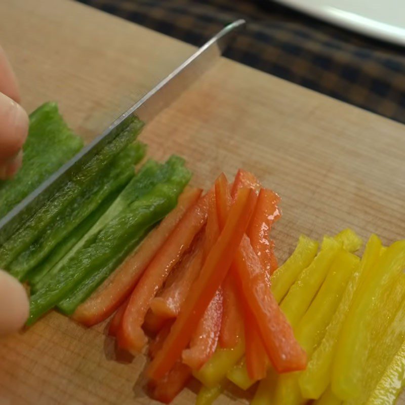Step 1 Prepare the ingredients for Stir-fried Tofu with Vegetables