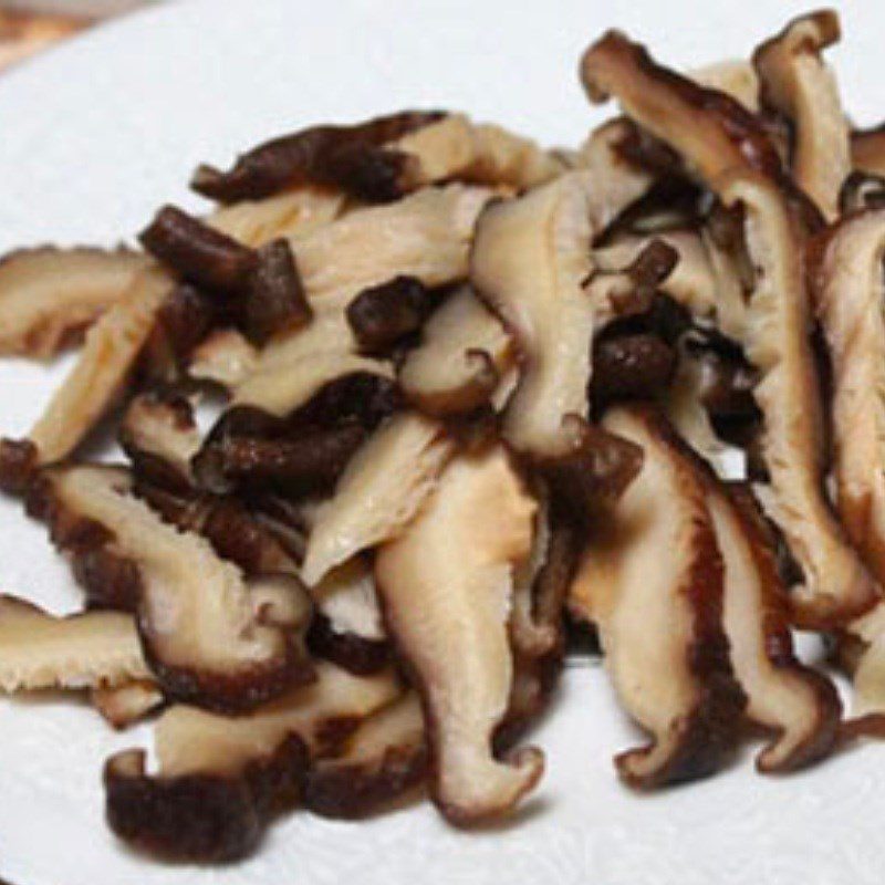 Step 1 Prepare the Ingredients for Banana Flower Salad with Chicken Drumstick Mushroom